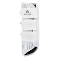 Paraglomi posteriori in neoprene traforato con triplo velcro Acavallo Bianco