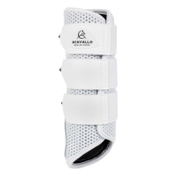 Paraglomi posteriori in neoprene traforato con triplo velcro Acavallo Bianco