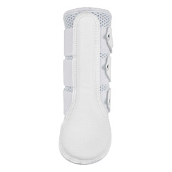Paraglomi posteriori in neoprene traforato con triplo velcro Acavallo Bianco