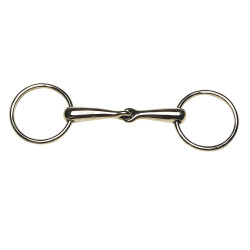 Filet 2 anelli Feeling in maillechort con imboccatura media