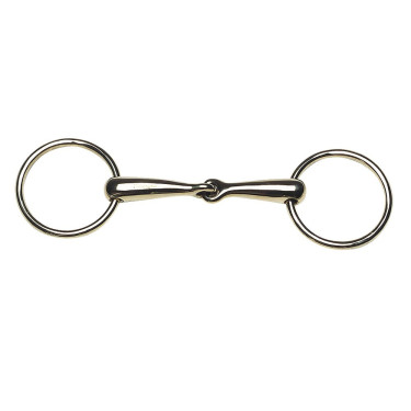 Filet 2 anelli Feeling in maillechort con imboccatura media