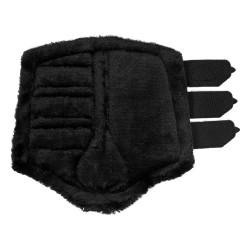 Paraglomi posteriori in cuoio sintetico con triplo velcro Acavallo Nero