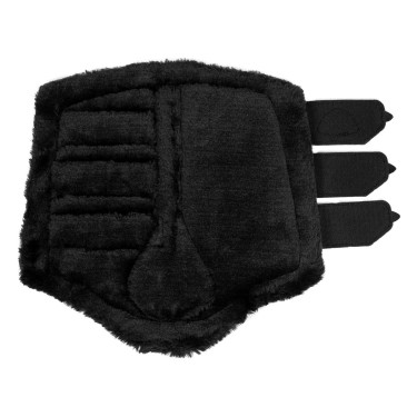 Paraglomi posteriori in cuoio sintetico con triplo velcro Acavallo Nero