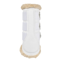 Paraglomi posteriori in cuoio sintetico con triplo velcro Acavallo Bianco