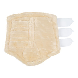 Paraglomi posteriori in cuoio sintetico con triplo velcro Acavallo Bianco