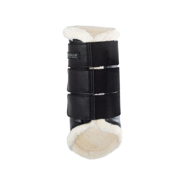 Gambali posteriori in pelle ecologica con tripla chiusura in velcro Acavallo Gambali posteriori in pelle ecologica con tripla chiusura in velcro Acavallo