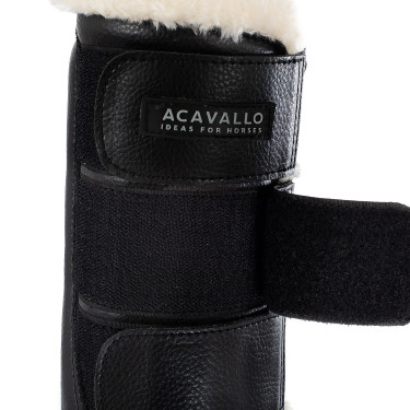 Gambali posteriori in pelle ecologica con tripla chiusura in velcro Acavallo Gambali posteriori in pelle ecologica con tripla chiusura in velcro Acavallo