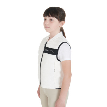 Gilet tecnico per bambini Equestro Bianco
