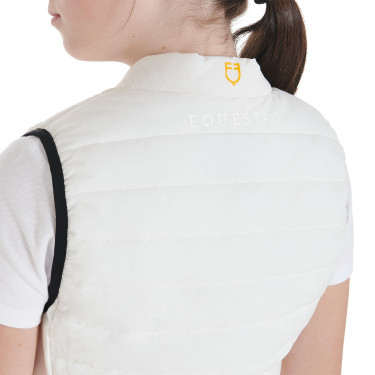 Gilet tecnico per bambini Equestro Bianco