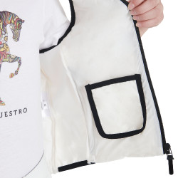 Gilet tecnico per bambini Equestro Bianco