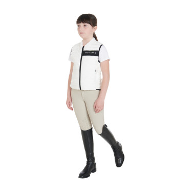 Gilet tecnico per bambini Equestro Bianco
