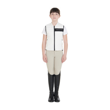 Gilet tecnico per bambini Equestro Bianco