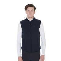Gilet da uomo in tessuto tecnico traspirante Flam Equestro Marina Blu marino Gilet da uomo in tessuto tecnico traspirante Flam Equestro Marina Blu marino