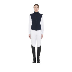 Gilet in tessuto tecnico traspirante da donna Kemi Equestro Marina Blu marino