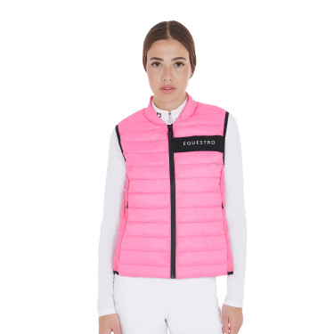 Gilet da donna in tessuto tecnico antivento Equestro