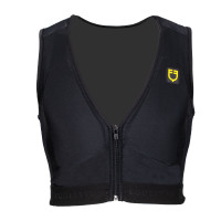 Gilet di protezione livello 2 con petto imbottito unisex Equestro Bianco Gilet di protezione livello 2 con petto imbottito unisex Equestro Bianco