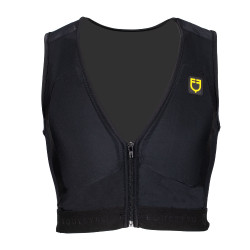 Gilet di protezione livello 2 con petto imbottito unisex Equestro Nero