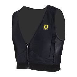 Gilet di protezione livello 2 con petto imbottito unisex Equestro Nero