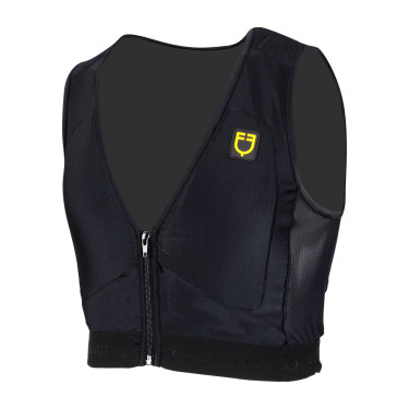Gilet di protezione livello 2 con petto imbottito unisex Equestro Nero
