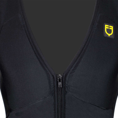 Gilet di protezione livello 2 con petto imbottito unisex Equestro Nero