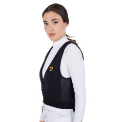 Gilet di protezione livello 2 con petto imbottito unisex Equestro Nero