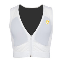 Gilet di protezione livello 2 con petto imbottito unisex Equestro Bianco Gilet di protezione livello 2 con petto imbottito unisex Equestro Bianco
