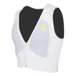 Gilet di protezione livello 2 con petto imbottito unisex Equestro Bianco Gilet di protezione livello 2 con petto imbottito unisex Equestro Bianco