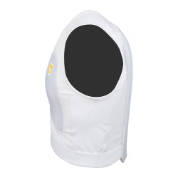 Gilet di protezione livello 2 con petto imbottito unisex Equestro Bianco Gilet di protezione livello 2 con petto imbottito unisex Equestro Bianco