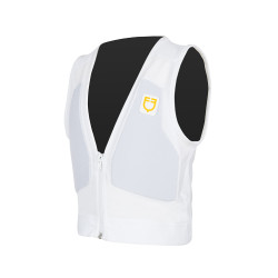 Gilet di protezione livello 2 con petto imbottito per bambini Equestro Bianco