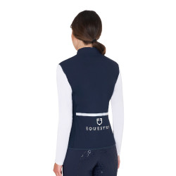 Gilet aderente in tessuto tecnico da donna Equestro Blazer marine Blu marino