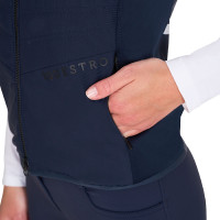 Gilet aderente in tessuto tecnico da donna Equestro Nero