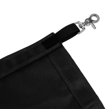 Porta da box con logo in silicone Equestro Nero / nero