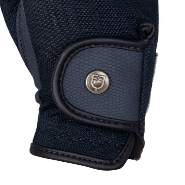Guanti unisex in tessuto tecnico e maglia Equestro Guanti unisex in tessuto tecnico e maglia Equestro