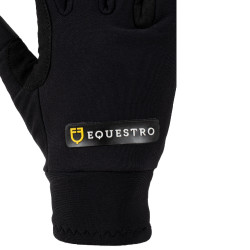 Guanti unisex in pile Bormio Equestro Nero