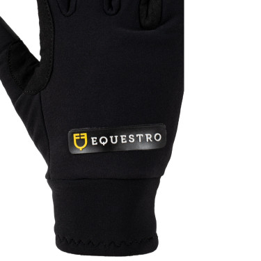 Guanti unisex in pile Bormio Equestro Nero