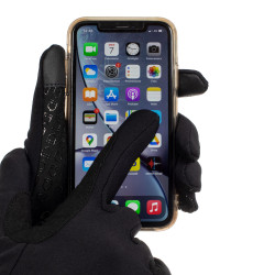 Guanti unisex in pile Bormio Equestro Nero