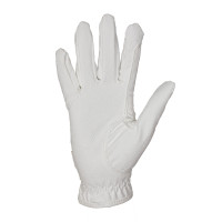 Guanti unisex in pelle sintetica morbida con chiusura in velcro Equestro Bianco Guanti unisex in pelle sintetica morbida con chiusura in velcro Equestro Bianco