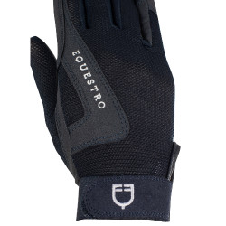 Guanti da bambino Sunny in tessuto tecnico Equestro Marina Blu marino