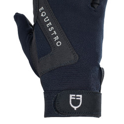 Guanti in tessuto tecnico Sunny Equestro Marina Blu marino