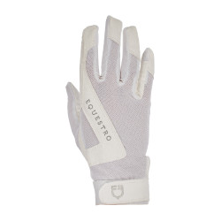 Guanti in tessuto tecnico Sunny Equestro Bianco