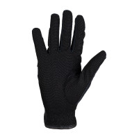Guanti in tessuto tecnico con logo multicolore Equestro Nero / bianco