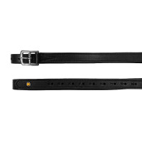 Staffili in cuoio doppio con fibbie curve Equestro Nero