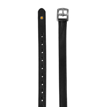 Staffili in cuoio doppio con fibbie curve Equestro Nero