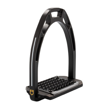 Staffili in alluminio con pedana inclinata Pro HPS Equestro Nero Staffili in alluminio con pedana inclinata Pro HPS Equestro Nero