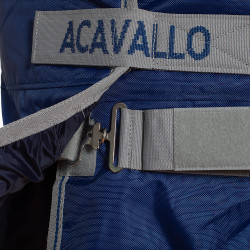 Coperta turnout impermeabile in poliestere 840D ripstop con imbottitura 400g Acavallo Marina Blu marino