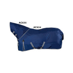 Coperta turnout impermeabile in poliestere 840D ripstop con imbottitura 400g Acavallo Marina Blu marino