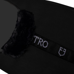 Coperta in pile con chiusura frontale a pattina GP Equestro Nero