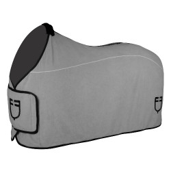 Coperta in pile con chiusura frontale a pattina GP Equestro Grigio