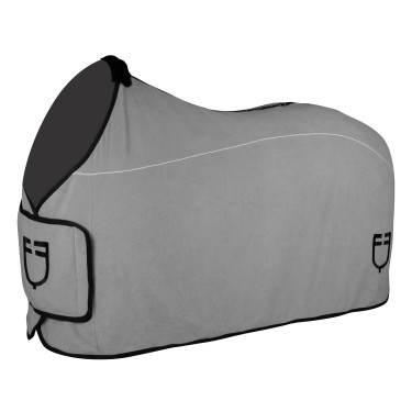 Coperta in pile con chiusura frontale a pattina GP Equestro Grigio