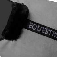 Coperta in pile con chiusura frontale a pattina GP Equestro Grigio